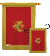 Montenegro Garden Flag Regional Nationality Decorative Gift Yard House Banner