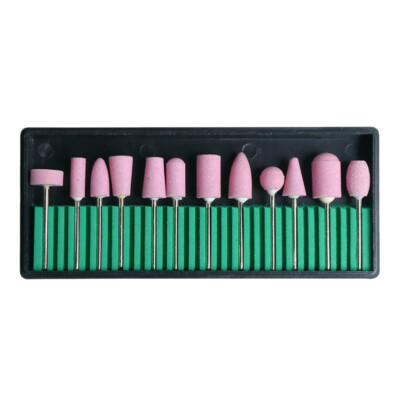 12 Pcs Ensemble De Tête Broyage Laine Lime À Manucure Outils soldes Meulage