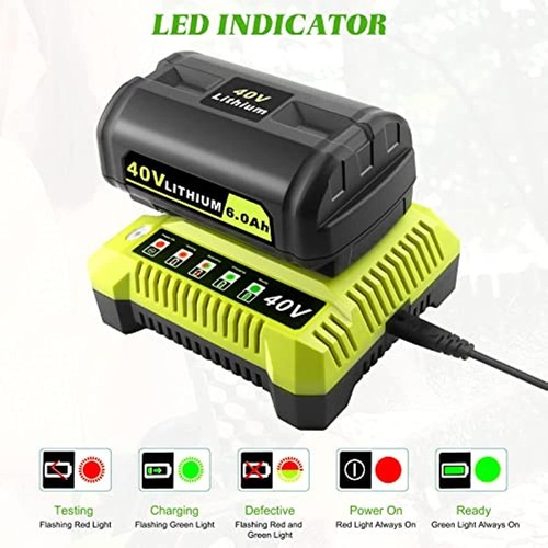 OP401 40V Charger for Ryobi 40V Battery Charger OP4026 OP40201 OP4040 OP40401 - Picture 6 of 6