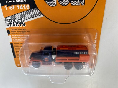 Camion Citerne Johnny Lightning - GMC CCKW 6x6 - Gulf Oil - 1:64 - Édition Limitée - Neuf Sous Blister