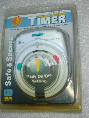 Ingraham Single Setting Safe and Secure Timer 1875W Model 12-820 NEW in pack