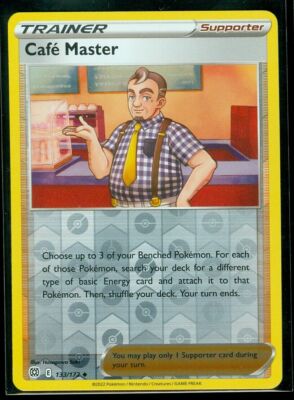 cafe master pokemon card value Pokemon Card Brilliant Stars TG25/TG30 Cafe Master Full Art *M* –  Brokenvase Games main image 1