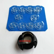 Bobbin Case+10 Bobbin For Singer 3709 3815 3820  3860 6550 7350 7360 7380 Quilte