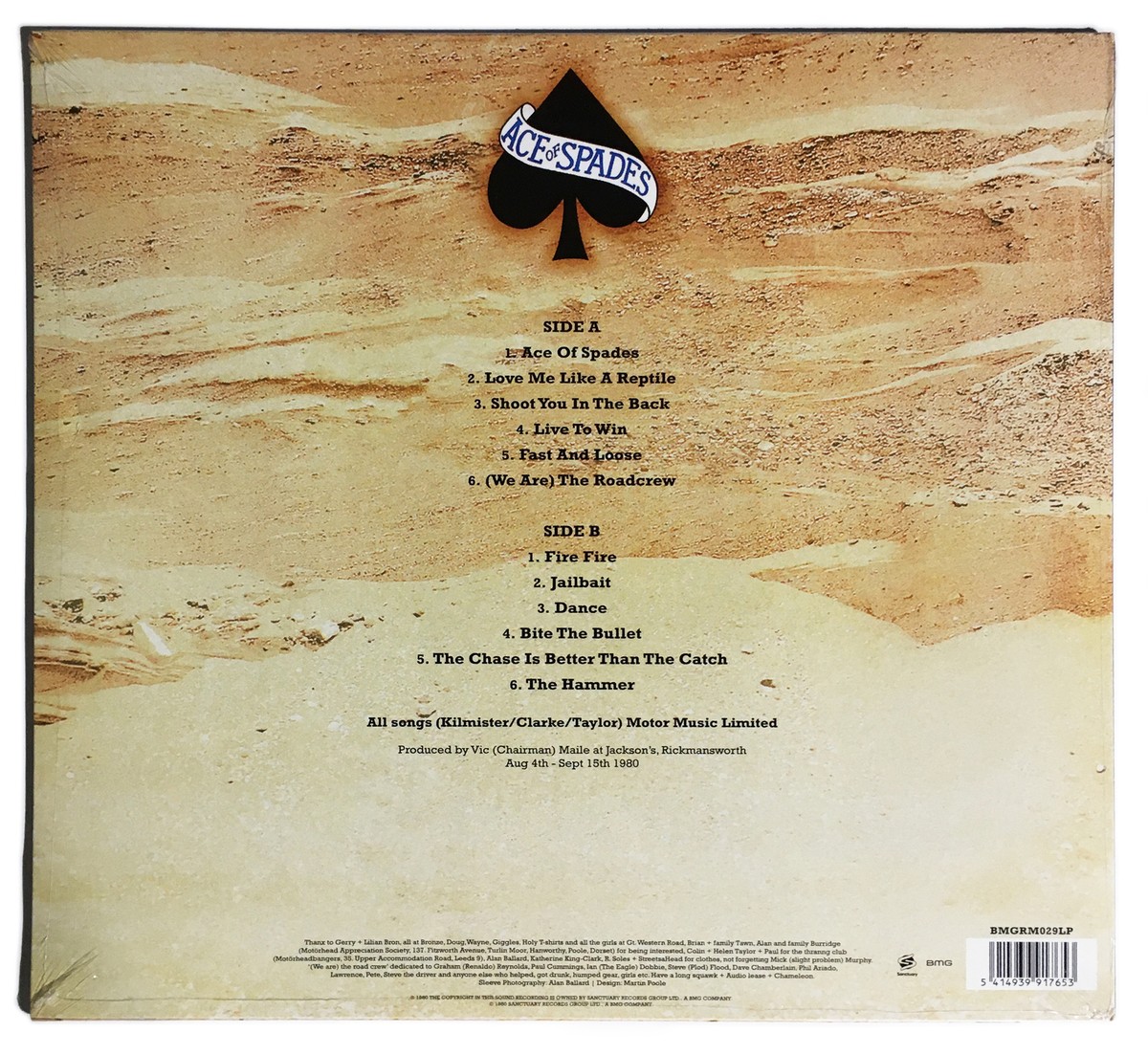 Motorhead Ace of Spades Vinyl LP NEW SEALED 5414939917653| eBay