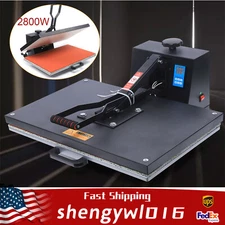 Digital Clamshell Heat Press Transfer T-Shirt Sublimation Press Machine 16x 24"
