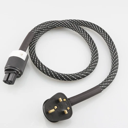 Hifi Audiophile Audio OFC Netzkabel UK IEC Stecker vergoldet Stecker Kabel - Bild 1 von 32