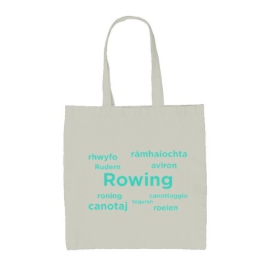 Ruder Sprachen - Canvas Tragetasche - Ruderer Ruder Kanu Kajak Boot Sport
