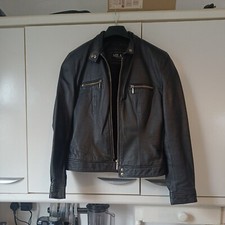 Leather Master Milan Womens Size8 Black Leather Jacket