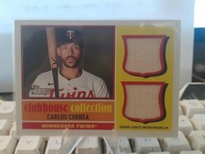 2025 Topps Heritage - CARLOS CORREA - Clubhouse Collection Dual Relic SP Twins
