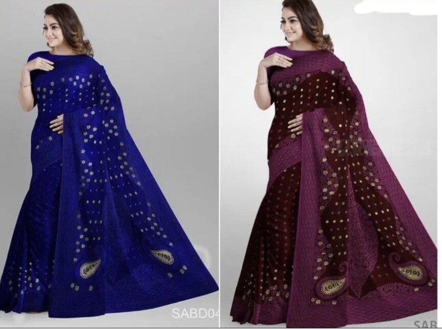 Buy Designer Saree And Punjabi Couple Set With Hand Painted Work Pure Cotton Mens Kurta Cotton Jamdani Saree Online In India - Foto 5