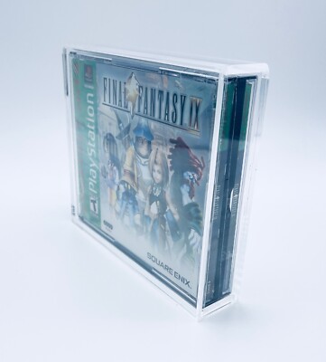 UV PROTECTED Acrylic Box Playstation 1 Dreamcast Double CD Disc Case Magnet Lock