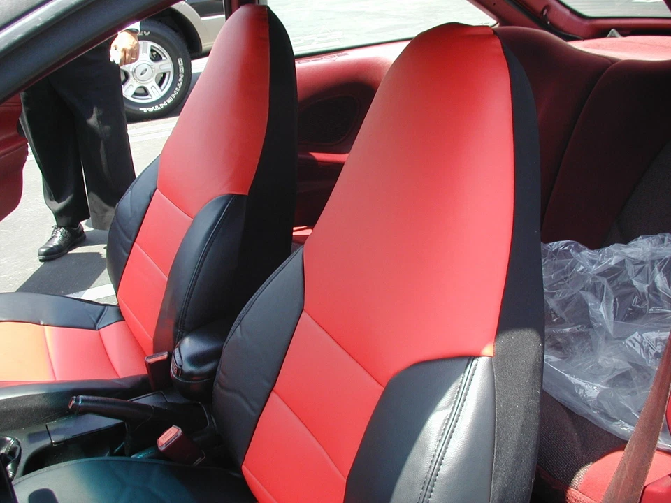 FUNDA ASIENTO FORD PROBE 1993-1997 IGGEE S. CUERO AJUSTE PERSONALIZADO 13 COLORES DISPONIBLES Foto 3 de 4