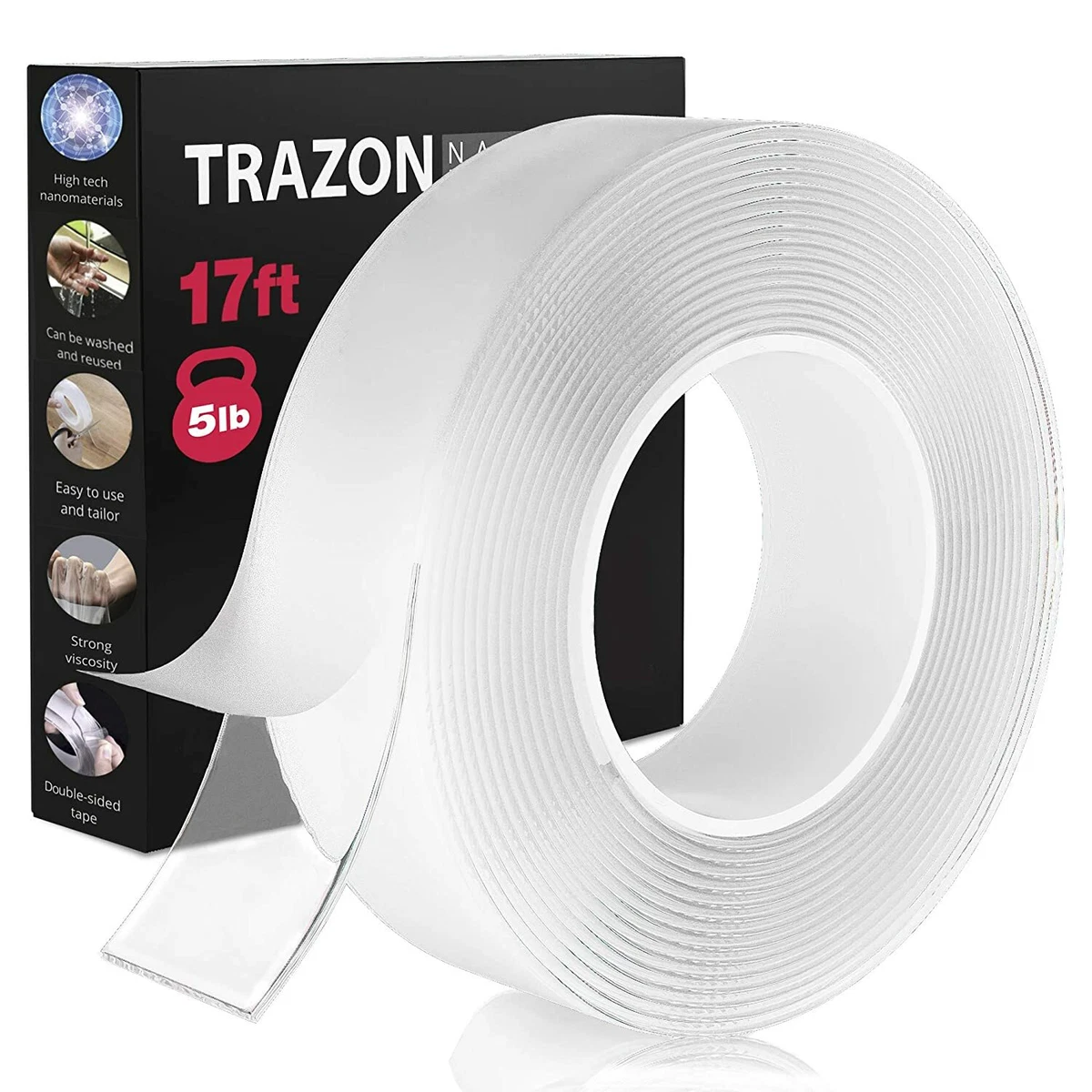 Double Sided Tape for Walls - Heavy Duty Removable Mounting Tape - Strong  Adhesi