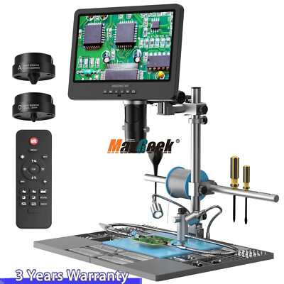 Andonstar AD249S-M-Plus HDMI Digital Microscope+Extension Base for PCB Repair