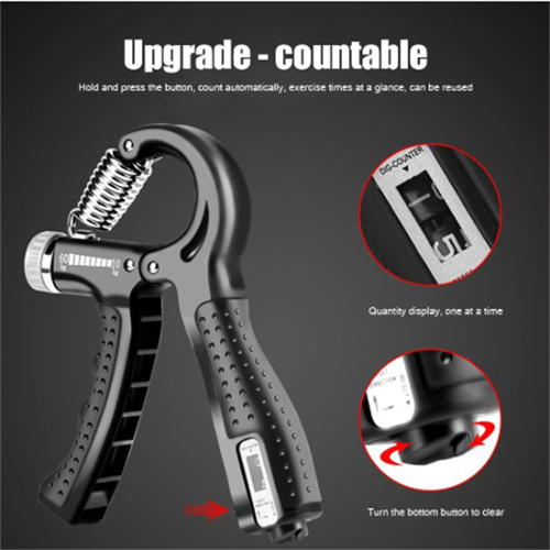 2x Hand Grip Strength Power Trainer Strengthener Adjustable Gym Exerciser Tool - Picture 3 of 12