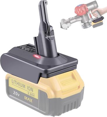V7 V8 Battery Adapter for Dewalt 20V Battery Convert To For Dyson Vacuum Cleaner