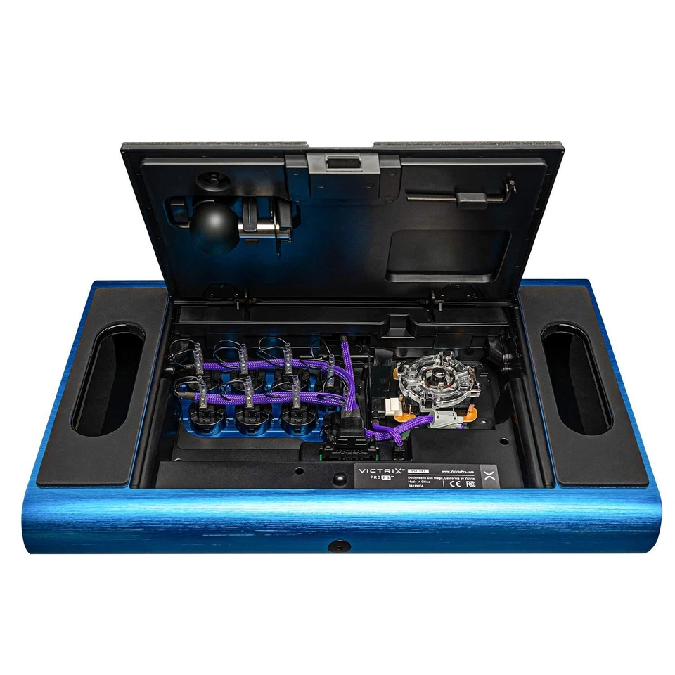 PDP Victrix Pro FS Limited Edition Sagat Arcade Fight Stick - Blue (051-083-SAG) - Image 2 of 4