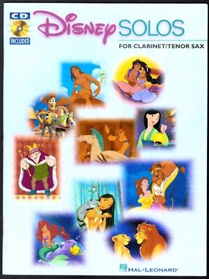 Disney Solos for Clarinet/Tenor Sax Pocahontas/Aladdin/Mulan etc ISBN 0634000683