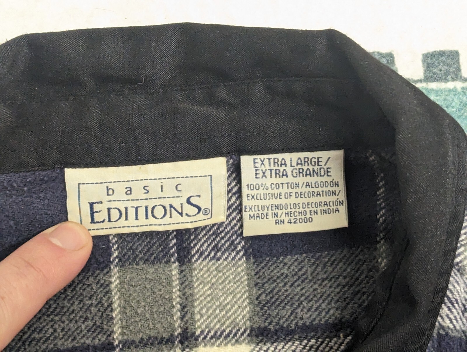 Basic Edition Full Zip Flannel Jacket Womens Size… - image 3