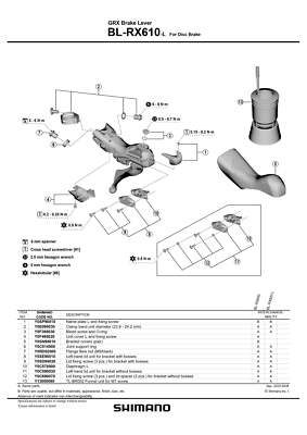 SHIMANO GRX BL-RX610/ ST-RX610 Hydraulic Disc Brake/Shift