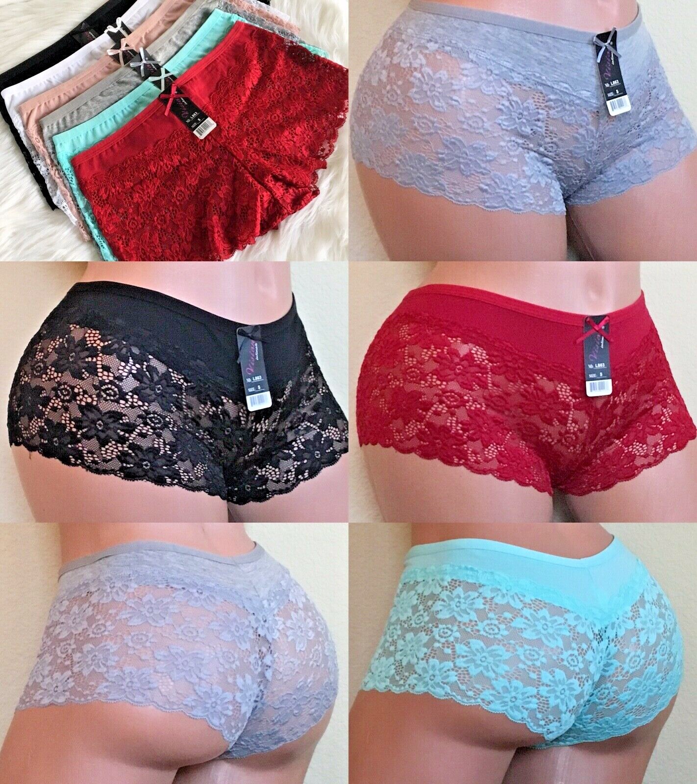 Boyshorts Lace Seamless Soft 6 Or 12 Tiendamia Com Images, Photos, Reviews