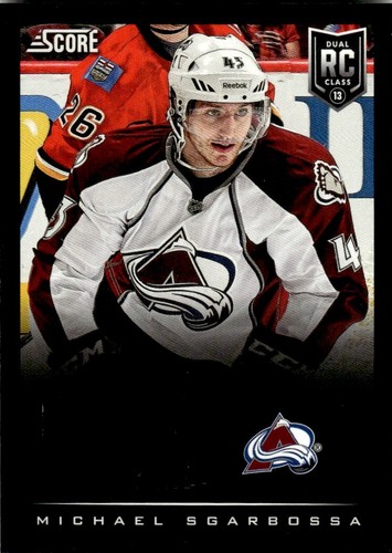 2013-14 Score Black Michael Sgarbossa Rookie Colorado Avalanche