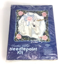 Vintage Candamar Designs Needlepoint Kit Unicorn 30066 Something Special READ