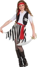 Forum Novelties Little Lady Buccaneer Costume, Child Medium #F71022