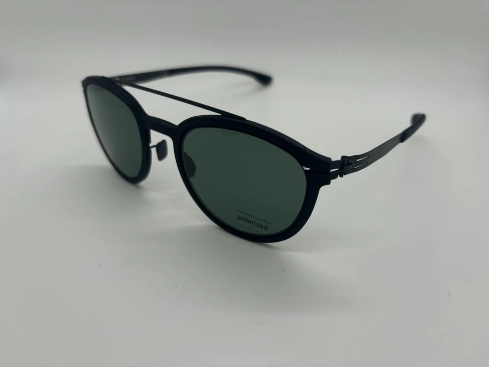 NUEVO IC! Gafas de sol Berlin No-Comply negras aviador 50-25-145 mm vienen con juego completo Foto 3 de 4