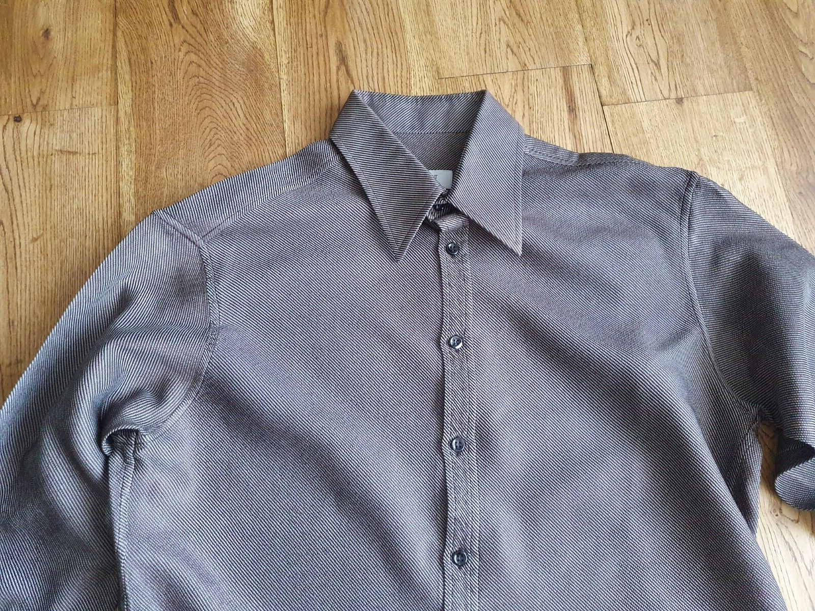 Camicia uomo a maniche lunghe a righe Yves Saint Laurent taglia 16 5