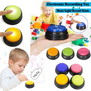 Recordable Talking Button Alarm Game Answer Buzzer Button Kid Learning Voice Toy