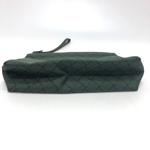BOTTEGA VENETA Overall handle Clutch bag Canvas Green/SilverHardware - Picture 5 of 12