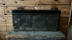 Vintage Tin Bread Box