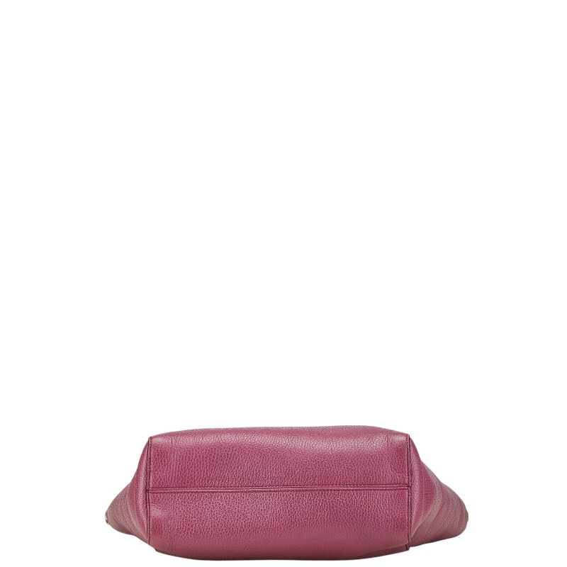 Gucci Shoulder Bag 2Way Leather Purple Women Used Authentic thumbnail 3