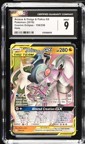 Arceus & Dialga & Palkia-GX graded CGC 9 for sale on eBay