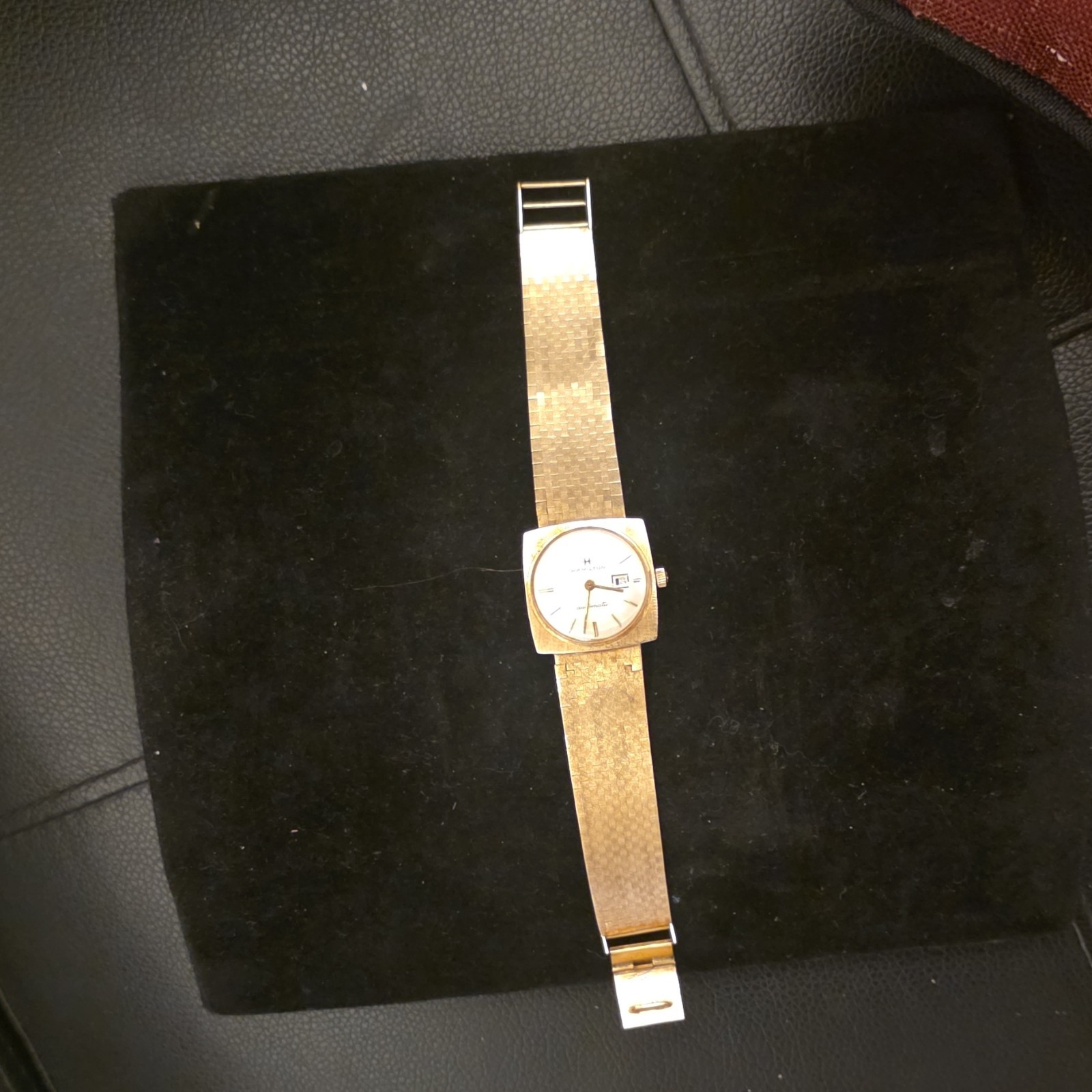 14kt solid gold Hamilton Automatic Gold Men's Wri… - image 5