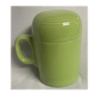 Fiesta Green Mug Ceramic Salt & Pepper Shakers Set Glossy Art Pottery USA