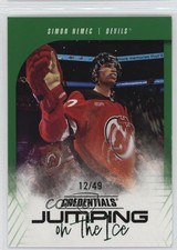 2024-25 Upper Deck Credentials Jumping on the Ice Green 12/49 Simon Nemec f6d