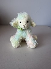 Russ Berrie LouLou Spring Easter Lamb Sheep Plush Beanie Pastel Small 5"