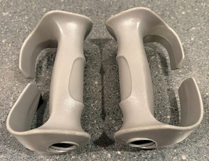 Reflex ski pole vintage gray molded strapless Pistol GRIPS ONLY