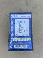 Orbit 1B50-3-BR 1-Gang Weatherproof Three 0.5...