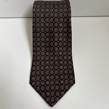 Ermenegildo Zegna Tie Black Orange Floral 100...
