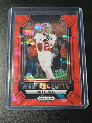 Ryan Williams - Prizm Draft Picks 2025 - Alabama - New Recruits - Red Ice