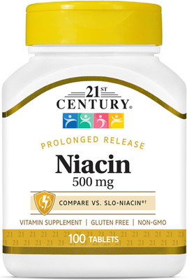 Niacin 500 Mg Prolonged Release Tablets, 100 Count (27474)
