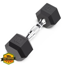 Marcy Classic Rubber Hex Dumbbell 5lb-50lb Strength Training
