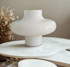 Vase champignon vintage années 70 opaline blanche design space age 23cm déco...