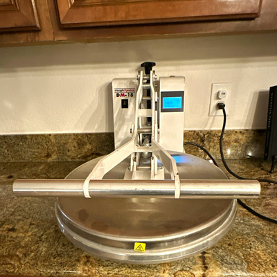 DoughXpress DM-18 120V Electric Commercial Dough Press, 18'' Press Diameter