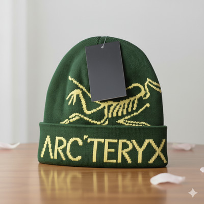 Arc'teryx Bird Word Toque Beanie Green Void Wool Winter Ski Hat   NWT