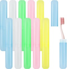 10 Pcs Travel Toothbrush Case Holder,Plastic Case, Portable...
