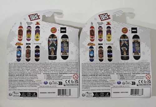 Tech Deck GODZILLA X SANTA CRUZ Fingerboard ULTRA RARE Natas Kaupas 2 SET NEW - Picture 4 of 4